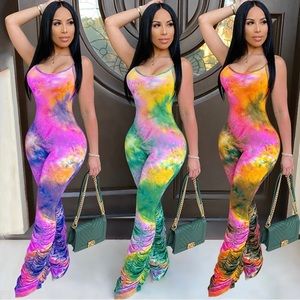 Sexy Tie-dye jumpsuit